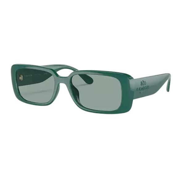 Coach Narrow Rectangle Glasses in Dark Green NWT main image 5